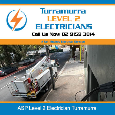 ASP Level 2 electrician operating elevated work platform for power line maintenance in Turramurra